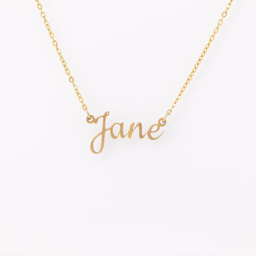 Name Necklace: Cookie Font Personalized Gift