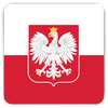 Polish Flag Rounded Fridge Magnet - My Polish Heritage