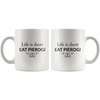 Life is Short. Eat Pierogi 11 oz and 15 oz Coffee Mugs