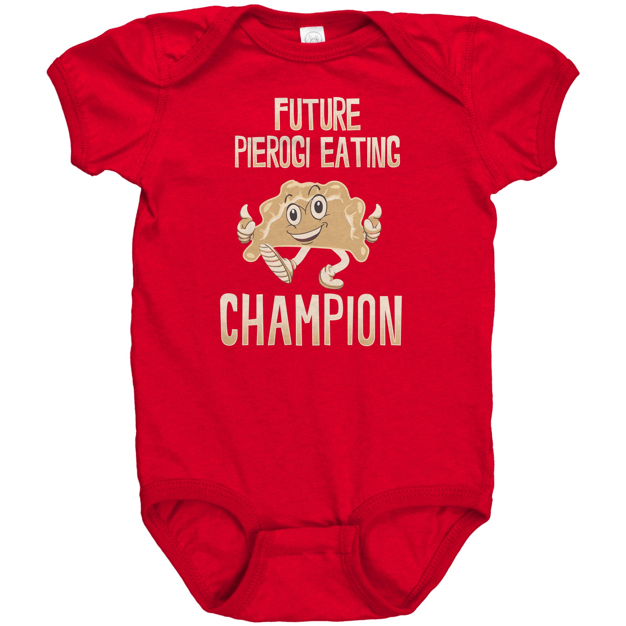 Red top champion bodysuit