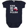 St. Patrick's Day Kiss Me I'm Polish Baby Bodysuit