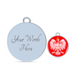 Polish Eagle With Red Circle Charm Bangle - My Polish Heritage