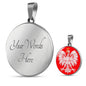 Polish Eagle With Red Circle Charm Bangle