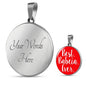 Best Babcia Ever With Red Circle Charm Bangle