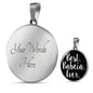 Best Babcia Ever With Black Circle Charm Bangle