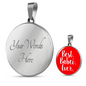 Best Babci Ever With Red Circle Pendant Necklace - My Polish Heritage