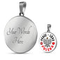 Peace Love Polska With Circle Charm Bangle