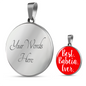 Best Babcia Ever With Red Circle Pendant Necklace - My Polish Heritage