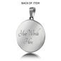 Polish Flag With Circle Pendant Necklace - My Polish Heritage
