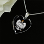 Polish Eagle with Black Heart Pendant Necklace - My Polish Heritage