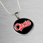 Ciocia With Black Circle Pendant Necklace - My Polish Heritage