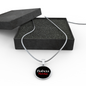 Babcia Rocks With Black Circle Pendant Necklace - My Polish Heritage