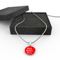 Best Babci Ever With Red Circle Pendant Necklace - My Polish Heritage