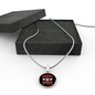 Babcia The Legend With Black Circle Pendant Necklace - My Polish Heritage