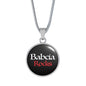 Babcia Rocks With Black Circle Pendant Necklace - My Polish Heritage