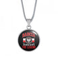 Babcia The Legend With Black Circle Pendant Necklace - My Polish Heritage