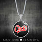 Ciocia With Black Circle Pendant Necklace - My Polish Heritage