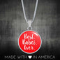 Best Babci Ever With Red Circle Pendant Necklace - My Polish Heritage