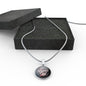Babcia's Girl With Black Circle Pendant Necklace - My Polish Heritage