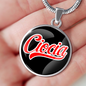 Ciocia With Black Circle Pendant Necklace - My Polish Heritage