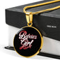 Babcia's Girl With Black Circle Charm Bangle
