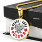 Peace Love Polska With Circle Charm Bangle