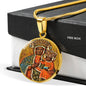 Black Madonna of Czestochowa with Circle Charm Bangle