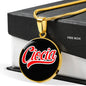 Ciocia With Black Circle Charm Bangle