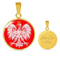 Polish Eagle With Red Circle Charm Bangle