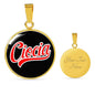 Ciocia With Black Circle Charm Bangle