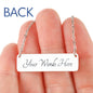 When you're in trouble, your family is what supports you.(In Polish) Engraved Necklace