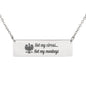 Not My Circus... Not My Monkeys Engraved Necklace