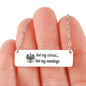 Not My Circus... Not My Monkeys Engraved Necklace