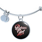 Babcia's Girl With Black Circle Charm Bangle - My Polish Heritage