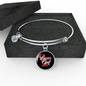 Busia's Girl With Black Circle Charm Bangle - My Polish Heritage