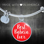 Best Babcia Ever With Red Circle Charm Bangle - My Polish Heritage