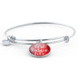 Best Babcia Ever With Red Circle Charm Bangle - My Polish Heritage