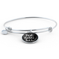 Best Babci Ever With Black Circle Charm Bangle - My Polish Heritage