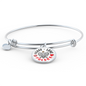 Peace Love Polska With Circle Charm Bangle - My Polish Heritage