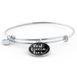 Best Ciocia Ever With Black Circle Charm Bangle - My Polish Heritage