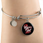 Busia's Girl With Black Circle Charm Bangle - My Polish Heritage
