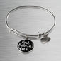 Best Babcia Ever With Black Circle Charm Bangle - My Polish Heritage