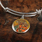 Black Madonna of Czestochowa with Circle Charm Bangle - My Polish Heritage