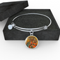 Black Madonna of Czestochowa with Circle Charm Bangle - My Polish Heritage