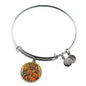 Black Madonna of Czestochowa with Circle Charm Bangle - My Polish Heritage