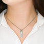 Part of the Babcia Squad Birthstone Name Necklace