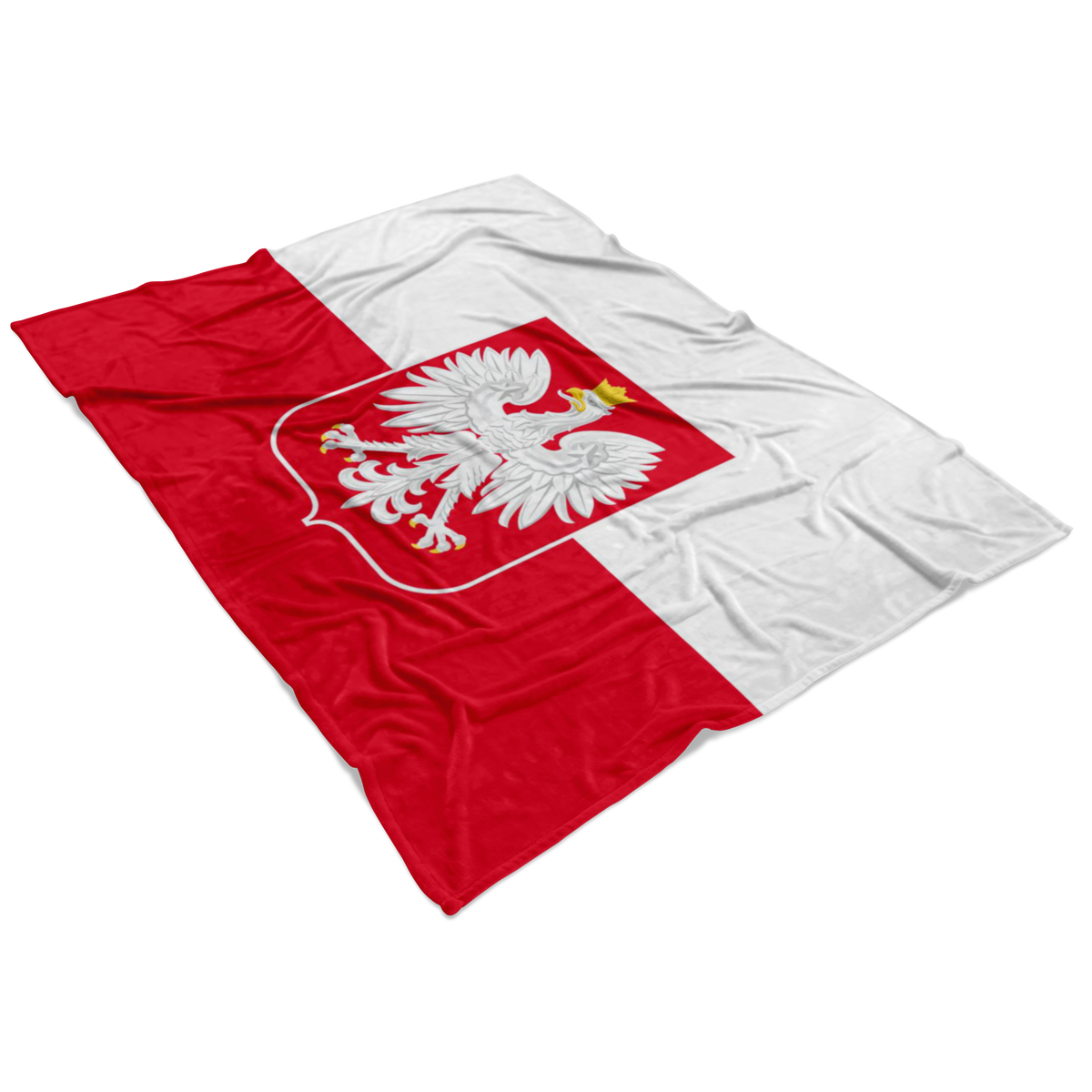 Polish Flag Fleece Blanket My Polish Heritage