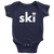 SKI with eagle baby bodysuit onesie