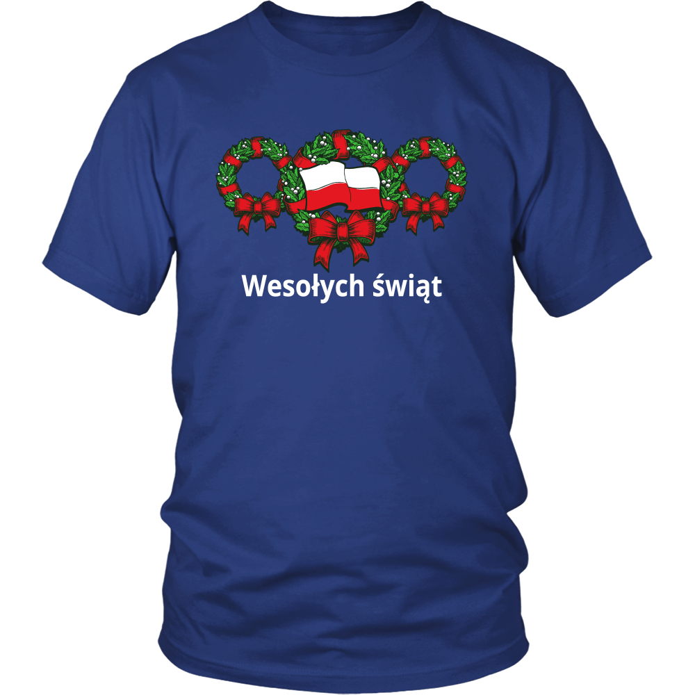 Polish Christmas Wreath (Wesołych Świat) Shirt - My Polish Heritage