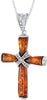 Amber Cross Necklace